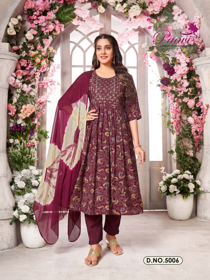 Panth By Paavi Modal Printed Embroidery Kurti With Bottom Dupatta Wholesale Market In Surat